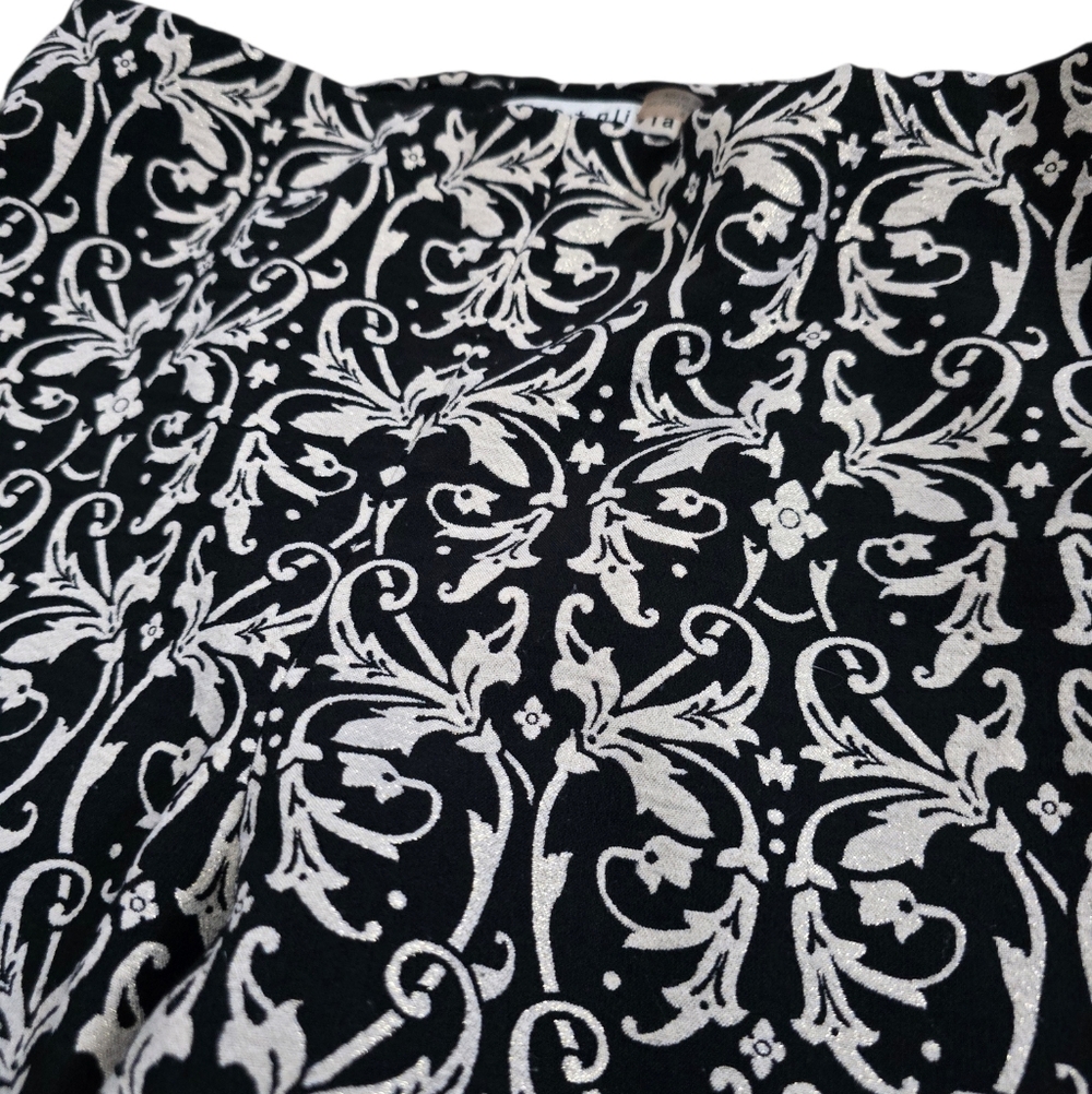 Alice + Olivia Royce Damask Side Zip Jacquard Brocade Pant - Picture 10 of 14